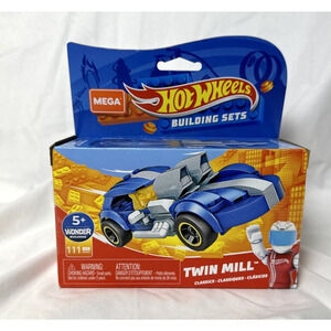 Mega Hot Wheels Twin Mill GVM31 Building Set Build Ages 5+‎ Race Car New NIB
